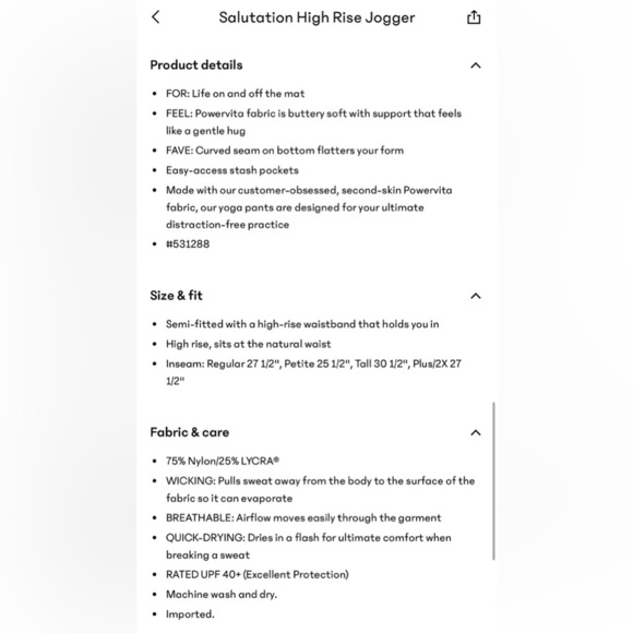 Athleta Berry Pink Salutation Jogger Pants - Picture 10 of 10